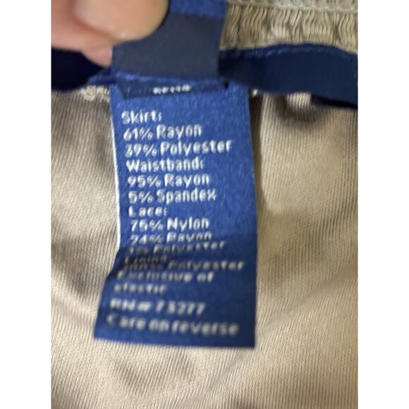 Apt 9 Pull On Gray Lined Boho Skirt Lace Detail XXL - Picture 5 of 6